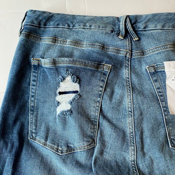 NWT Good American Good Legs Distressed Skinny Jeans Size 22 - Picture 6 of 15